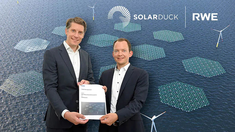 RWE et SolarDuck accélèrent le développement technologique et la commercialisation de l’énergie solaire flottante offshore à grande échelle - Publié par DS New Solar Vinsenk prod