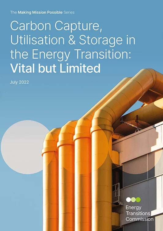 Carbon capture, utilisation and storage in the energy transition: Vital but limited - Publié par Energy Transitions Vinsenk prod